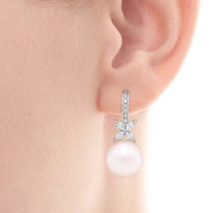 Tiffany Victoria® Pearl and Diamond Earrings